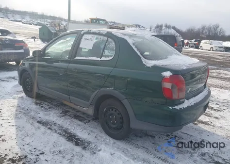 2000 Toyota Echo z USA, uszkodzony, nr VIN JTDBT1230Y0057047